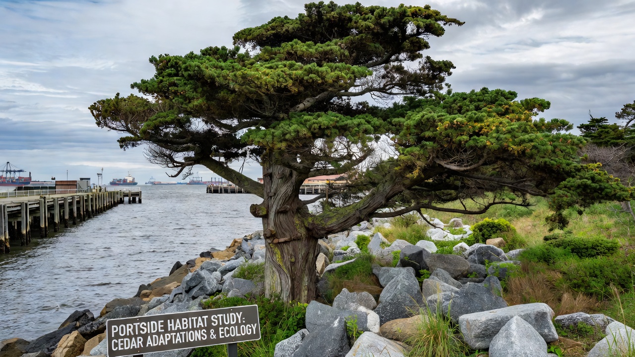 Cedar Tree Adaptations in Portside Habitats and Their Ecological Implications